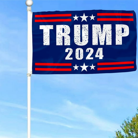 Bayyon Trump 2024 Election Flag Banner with Grommets 3x5Feet Man cave Decor 2