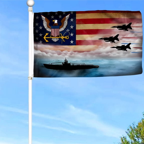 Bayyon U.S. Military Flag Banner with Grommets 3x5Feet Man cave Decor 6