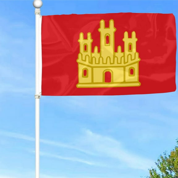 Bayyon US Army Castle Flag Banner with Grommets 3x5Feet Man cave Decor