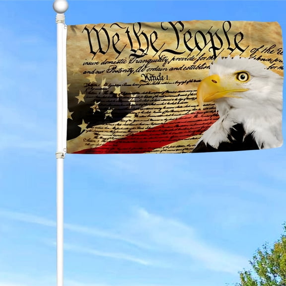 Bayyon We The People Patriotic Flag  4th of July Flag Banner with Grommets 3x5Feet Man cave Decor