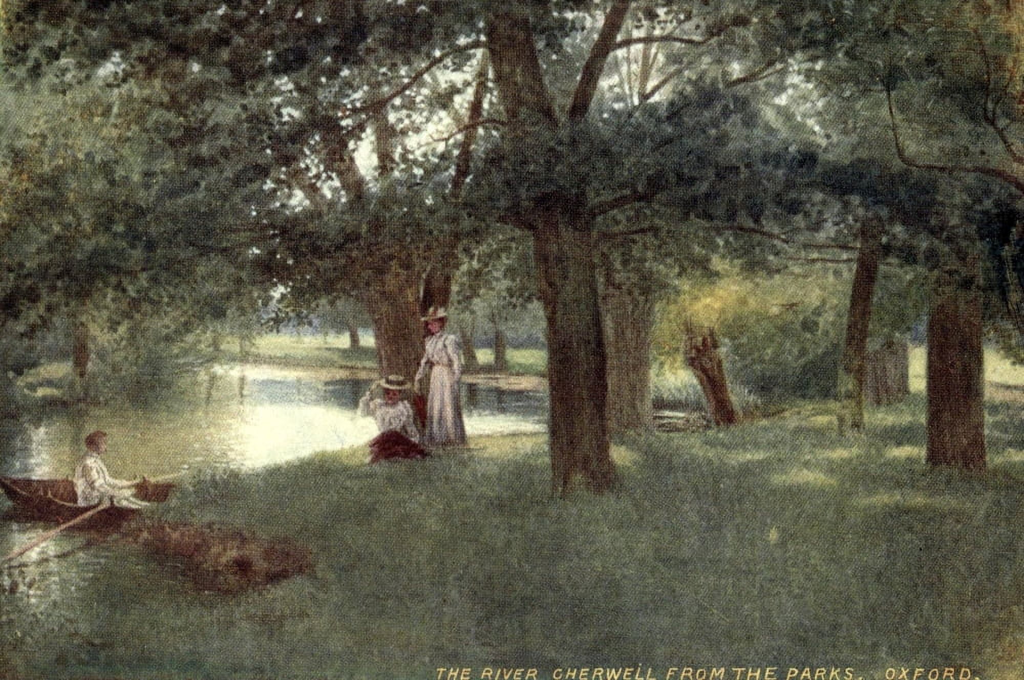 Bayzant Oxford 1905 River Cherwell from the Parks Canvas Art - Bayzant (18 x 24)