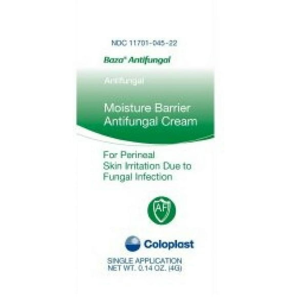 Baza Miconazole Nitrate Antifungal Cream, 2% Strength, 4 gram Packet, 1Count