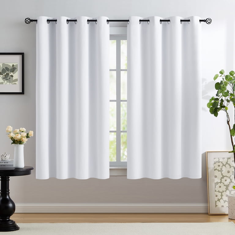 White Curtains Blackout Astra Blackout Eyelet Curtains | Dunelm