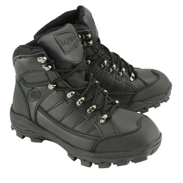 Bazalt MBM9128 Men's Black Water and Frost Proof Leather Lace-Up Work Boots 13