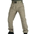 thumbnail image 1 of Bazeneo Combat Trousers for Men Multiple Pocket Cargo Tactical Trouser Plain Elastic Waist Work Pants Ripstop Loose Fit Workwear Mens Utility Bottoms Outdoor Camping Outfits, 1 of 8
