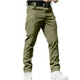 thumbnail image 1 of Bazeneo Combat Trousers for Men Waterproof Cargo Work Pants with Zip Pockets Plain Slim Fit Tactical Trouser Stretch Heavy Duty Utility Bottoms Outdoor Mens Climbing Walking Clothes, 1 of 6