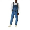 thumbnail image 1 of Bazeneo Dungarees Mens Adjustable Straps Denim Overalls with Pockets Regular Fit Tapered Leg Workwear Wash Heavy Duty Jean Jumpsuit Stretch Work Jeans for Men Streetwear Plus Size, 1 of 6
