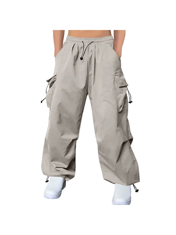 Joggers Bottoms for Men Elastic Waist Gym Trousers Baggy Wide Leg Sports Trouser Plain Colour Tracksuit Bottom with Multiple Pockets Summer Casual Lounge Wear Large M-5XL
