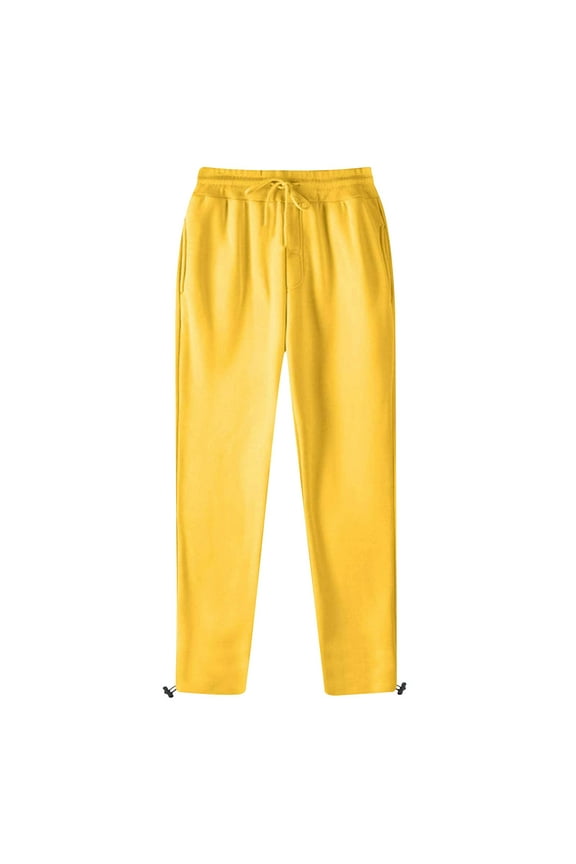 Mens Joggers Elastic Waist Casual Jogging Bottoms Baggy Drawstring Sports Gym Trousers Plain colour Regular Fit Sweatpants Comfy Straight Leg Activewear with Pockets