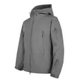 thumbnail image 1 of Bazeneo Mens Rain Jacket Waterproof Winter Jacket with Hood Warm Soft Shell Raincoat Water Resistant Thermal Work Jackets Windproof Showerproof Windbreaker Outdoor Mountain Travel Coats, 1 of 4