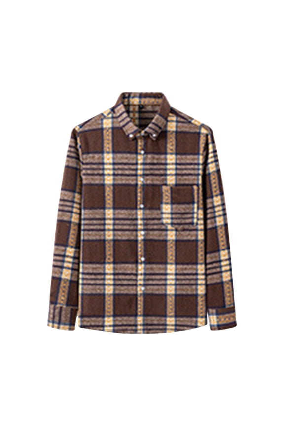 Plaid Shirts Men Long Sleeve Cotton Shirt Casual Button Down Checked Shirts Regular Fit Designer Lumberjack Shirt Smart Shacket with Pocket Mens Spring Lounge Wear M-5XL