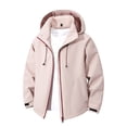 thumbnail image 1 of Bazeneo Waterproof Jacket Mens Relaxed Fit Hooded Rain Coat Lightweight Windbreaker with Hood Solid Full Zip Sports Jackets Water Resistant Spring Autumn Camping Cycling Active Wear, 1 of 5
