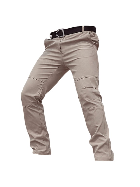 Work Trousers Men with Zip Pockets Combat Cargo Pants Plain Stretch Tactical Trouser Classic Fit Utility Pant Ripstop Tactical Bottoms Camping Fishing Clothes Plus Size