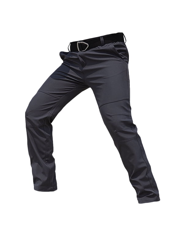 Work Trousers Men with Zip Pockets Combat Cargo Pants Plain Stretch Tactical Trouser Classic Fit Utility Pant Ripstop Tactical Bottoms Camping Fishing Clothes Plus Size