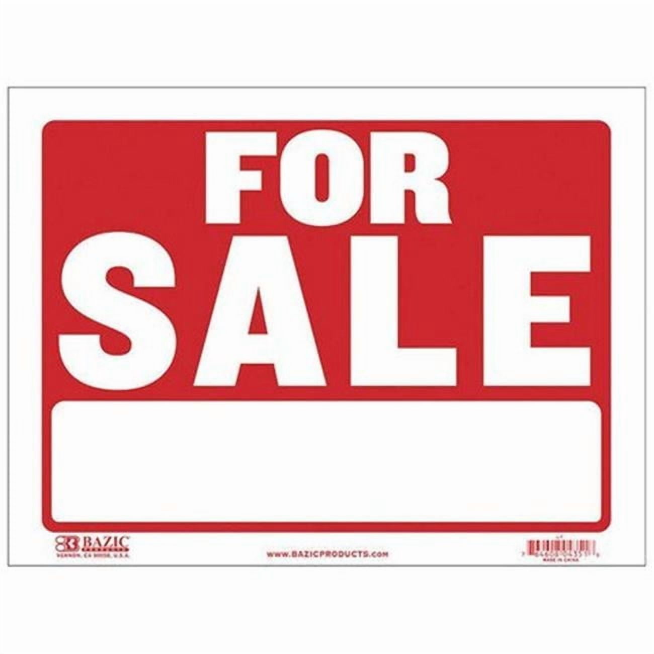Bazic  12 x 16 in. Sale Sign