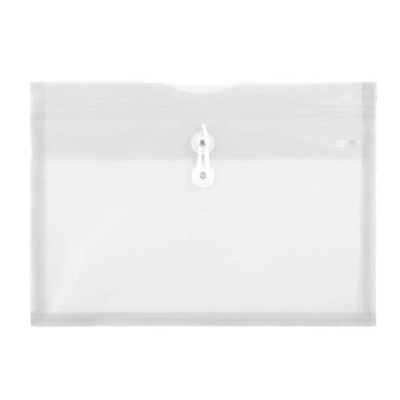 Bazic 2155 Side Loading Letter Size String Envelope, Clear