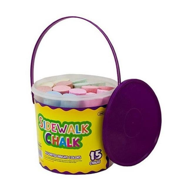 Bazic 2401  Jumbo Color Chalk (15/Bucket) Pack of 