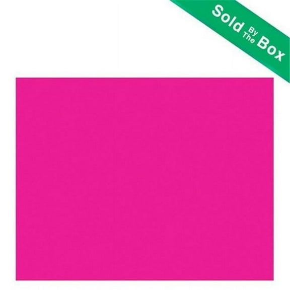Bazic - 25 Fluorescent Pink 22 in. x 28 in. Poster Board- Pack of 25