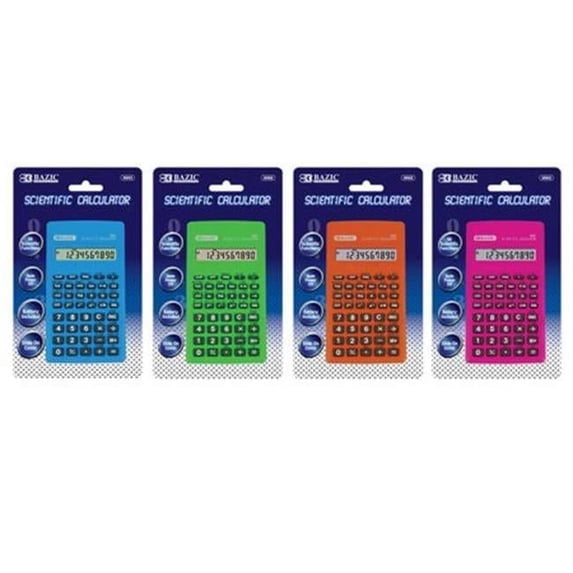 Bazic 56 Function Scientific Calculator w/ Slide-On Case Case of 12