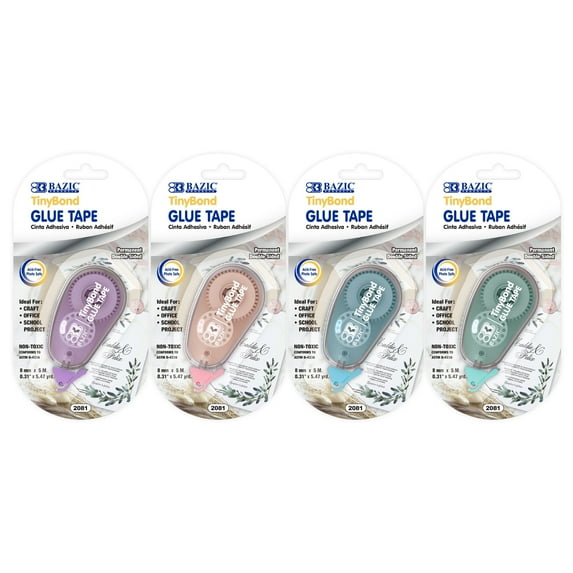 Bazic 8 mm x 5 m Permanent Glue Tape