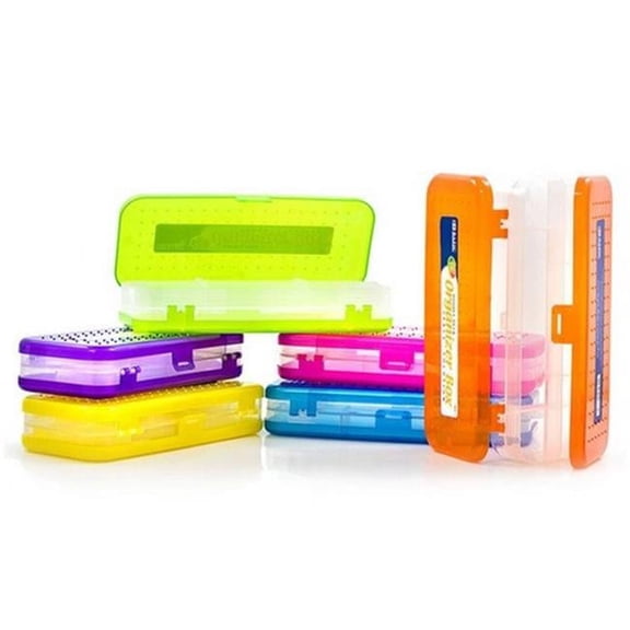 Bazic 837   8'' Bright Color Double Deck Organizer Box Pack of 24