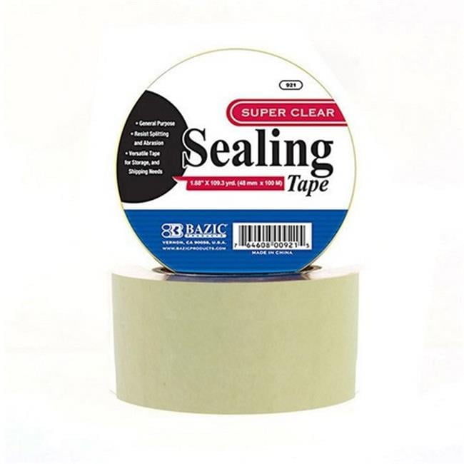 Bazic 920   BAZIC 1.88'' X 54.6 Yards Clear Packing Tape  Case of 36