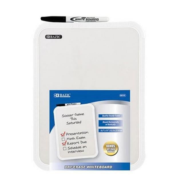 Bazic    BAZIC 8.5'' X 11'' Dry Erase Board w/ Marker  Case of 12