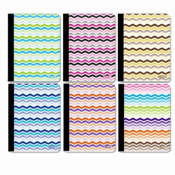 Bazic C/R 100 Ct. Chevron Composition Book Case of 48