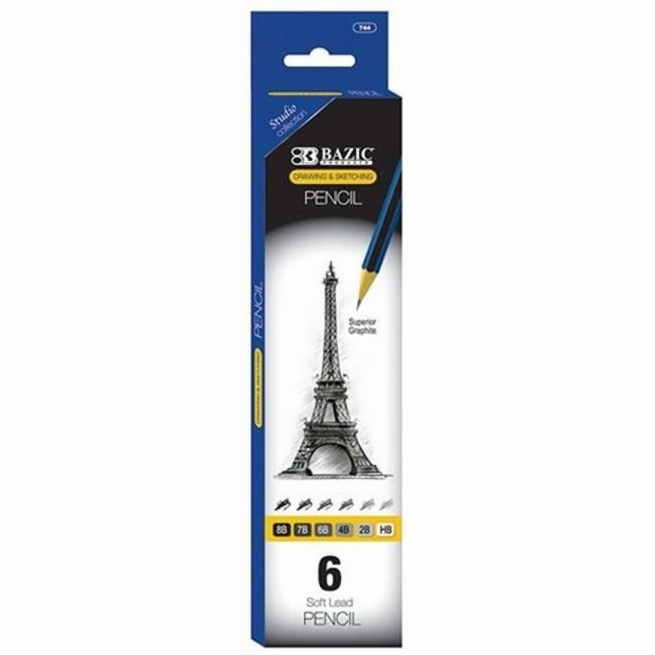 Bazic     Drawing & Sketching Pencil Set (6 Assortment) Pack of 24