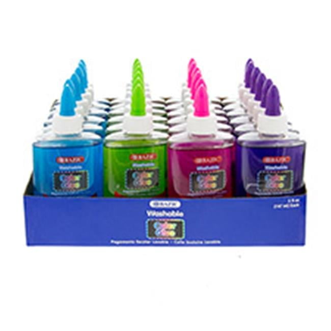 BAZIC Products Washable Clear Color School Glue wi