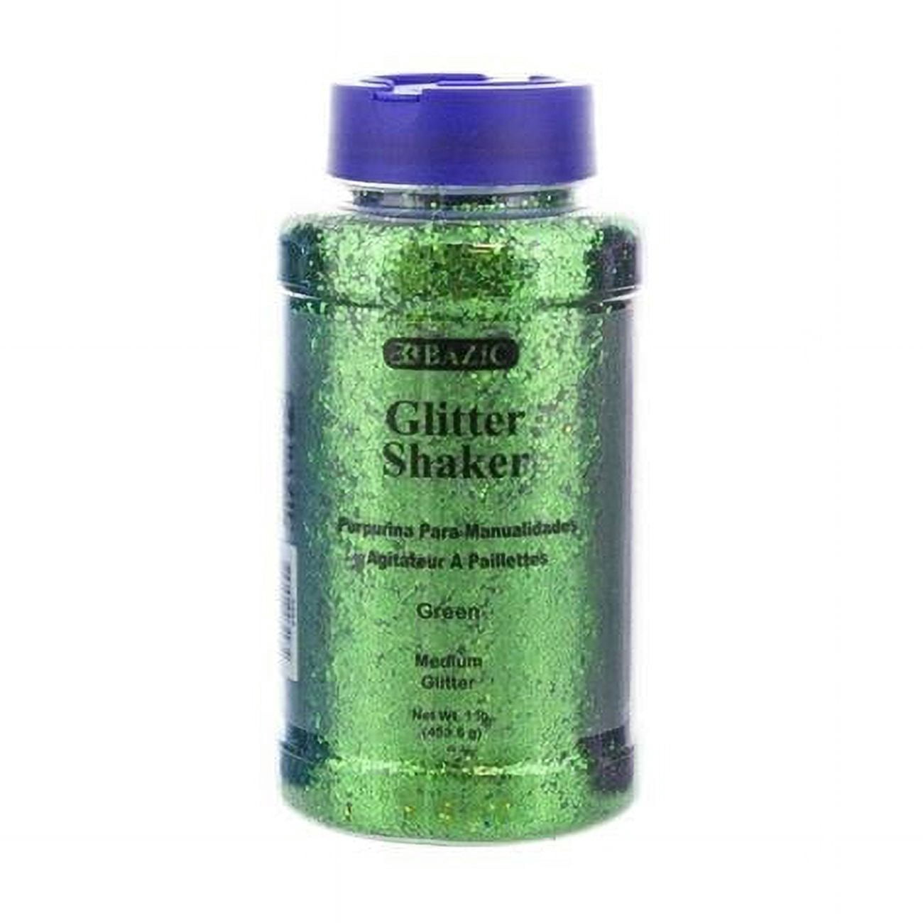 Bazic Products 3493 1 lbs Green Glitter, Case of 12 - Walmart.com