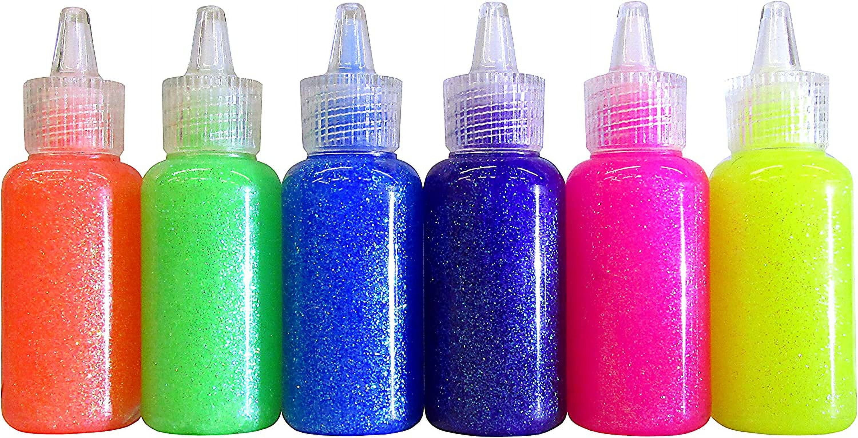  BAZIC 6 Color Glitter Glue Set 20 Milliliter Bottles