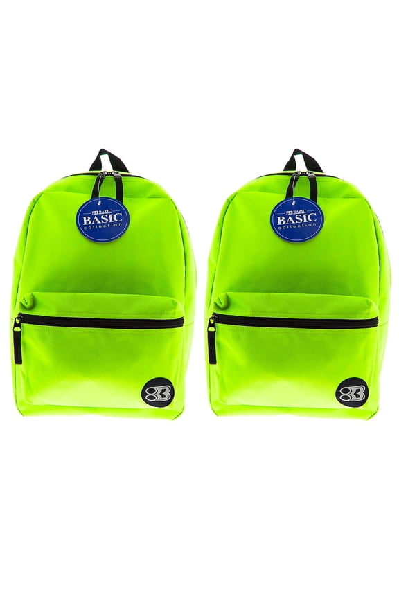 BAZ1034-2 16 in. Lime Green Collection Backpack - 2 Each