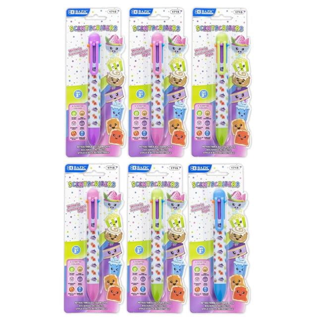 Bazic Products BAZ1715-6 Assorted Design Scented Pen, Assorted Color ...