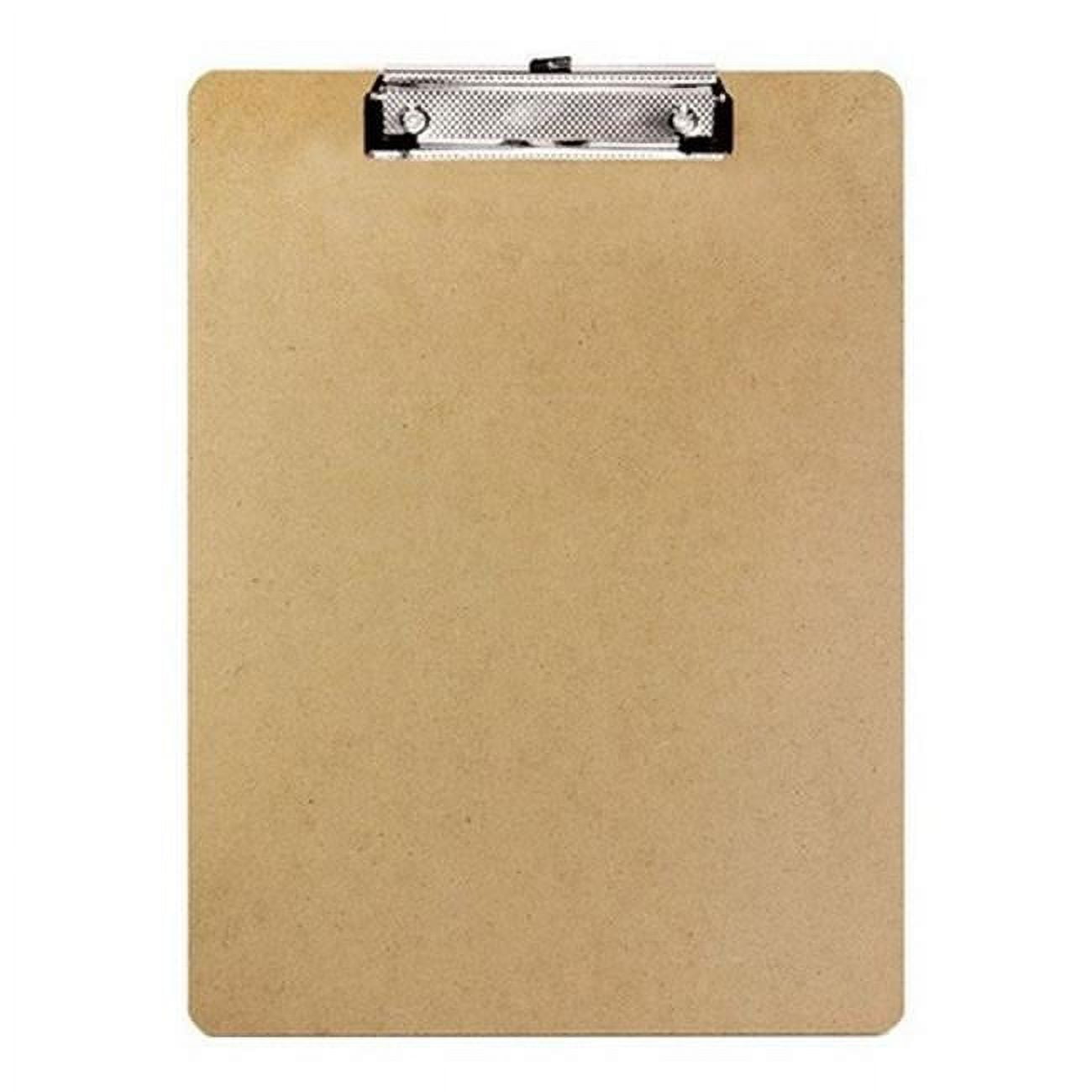 Bazic  Standard Size Hardboard Clipboard w/ Low Profile Clip Pack of 24