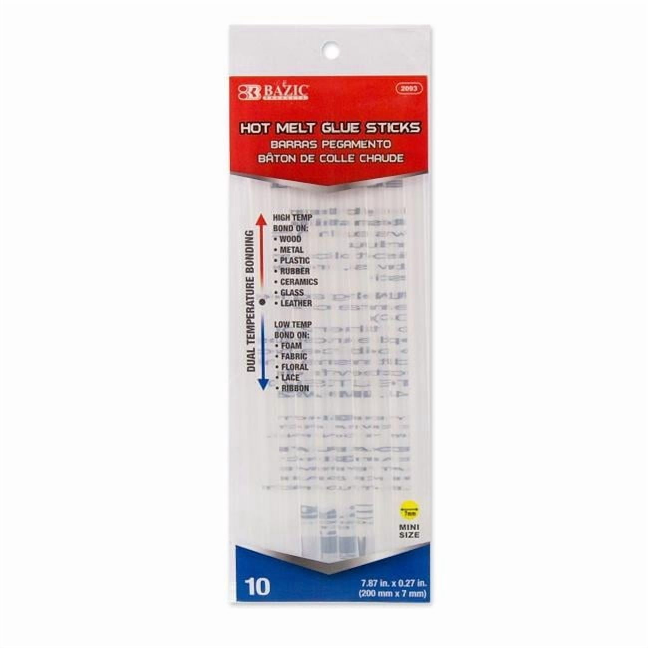 Bazic Store  7.87 x 0.27 in. Dual Temperature Mini Hot Melt Glue Sticks - Pack of 24