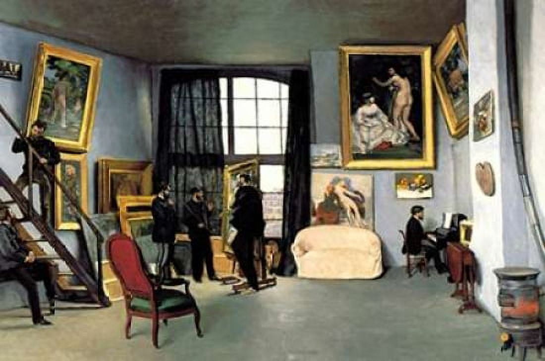 Bazilles Studio 9 rue de la Condamine 1870 Canvas Art - Unknown (20 x 28)