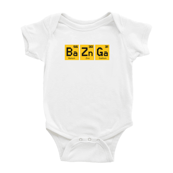 Bazinga Chemical Element Funny Baby Bodysuit Boy Girl Unisex