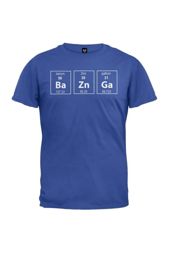 Bazinga Periodic Table Blue T-Shirt - 2X-Large
