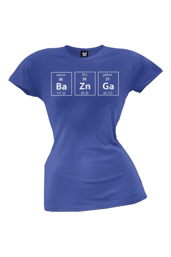 Bazinga Periodic Table Juniors T-Shirt - Large