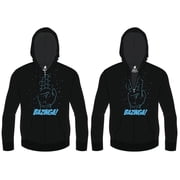 Bazinga Spock Hand Black Zip Up Hoodie