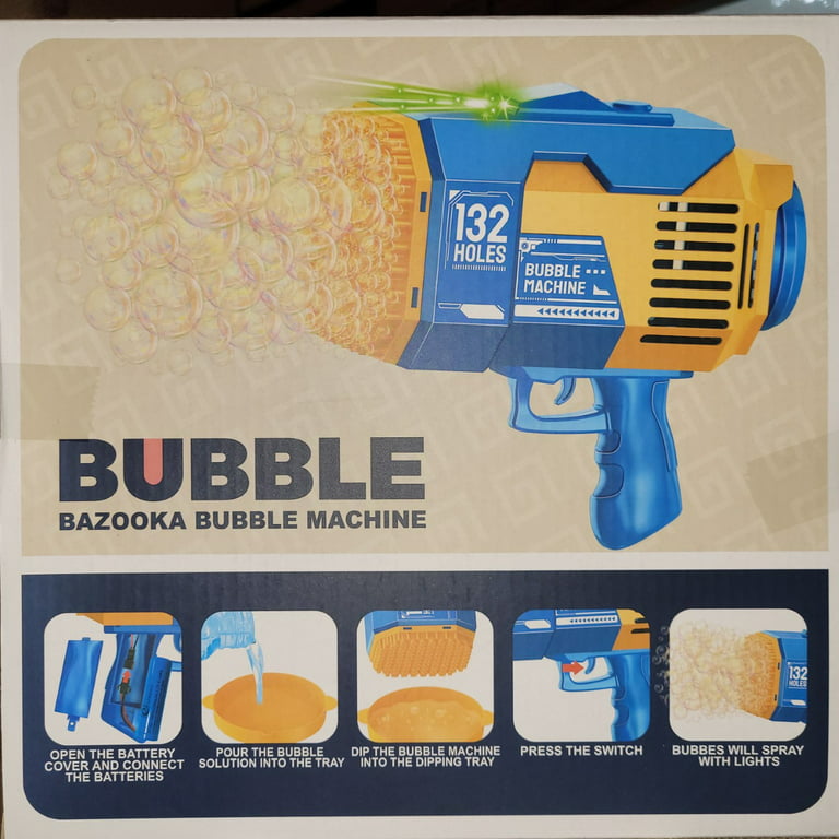 JOYIN 2 Bubble Guns with 2 Bubble Refill Solution (10 oz Total), Bubbl – US  Garden Center