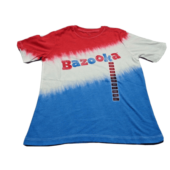 Bazooka Licensed Boy's Tie Dyed Graphic Brand Short Sleeve T-Shirt (L (10/12))