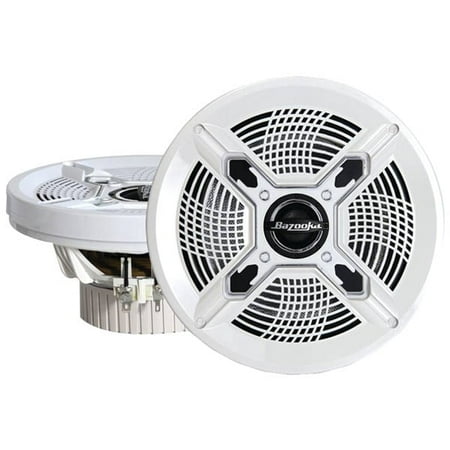 Bazooka(R) MAC6510W Marine 2-Way Coaxial Speakers (6.5", White)