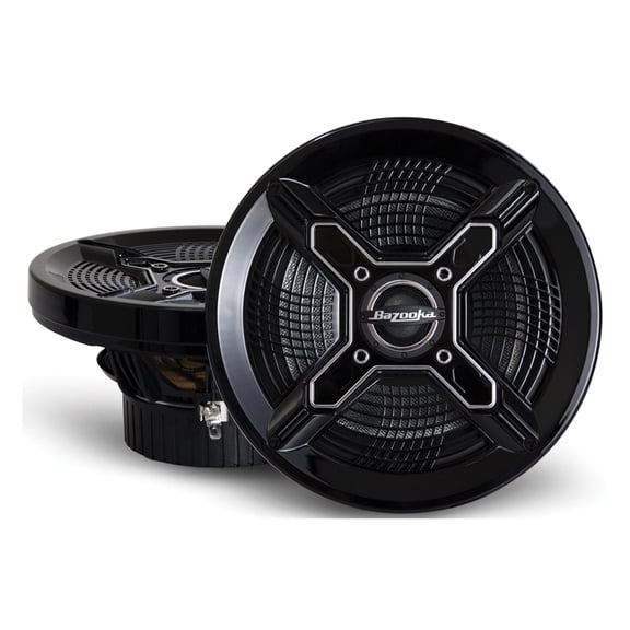 BAZOOKA MAC8100B 2-WAY 8" MARINE COAXIAL SPEAKER SYSTEM W/ 150 WATTS PEAK- BLACK