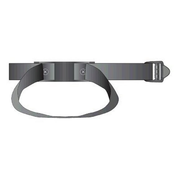 bazooka st8 replacement mounting straps for 8" amplified tubes (black)