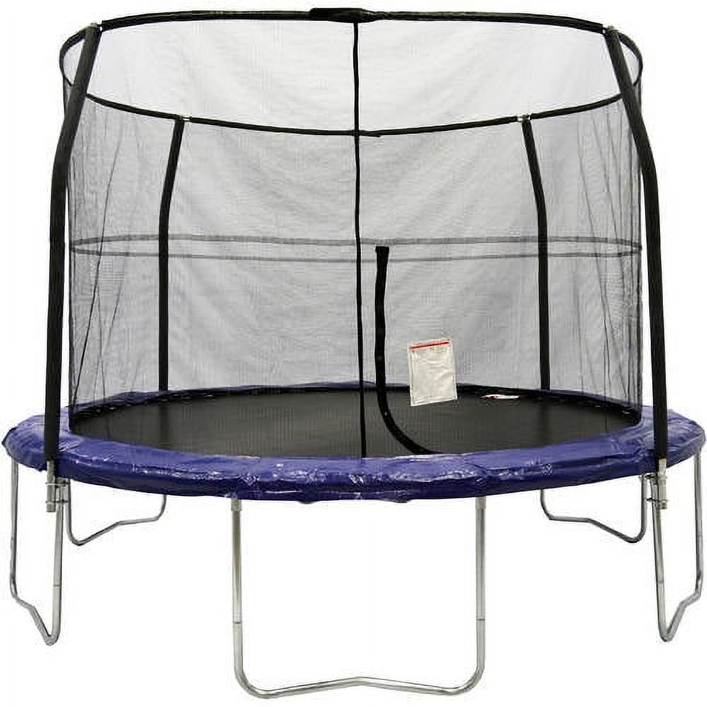 Bazoongi 12-Foot Trampoline, with Safety Enclosure, Blue