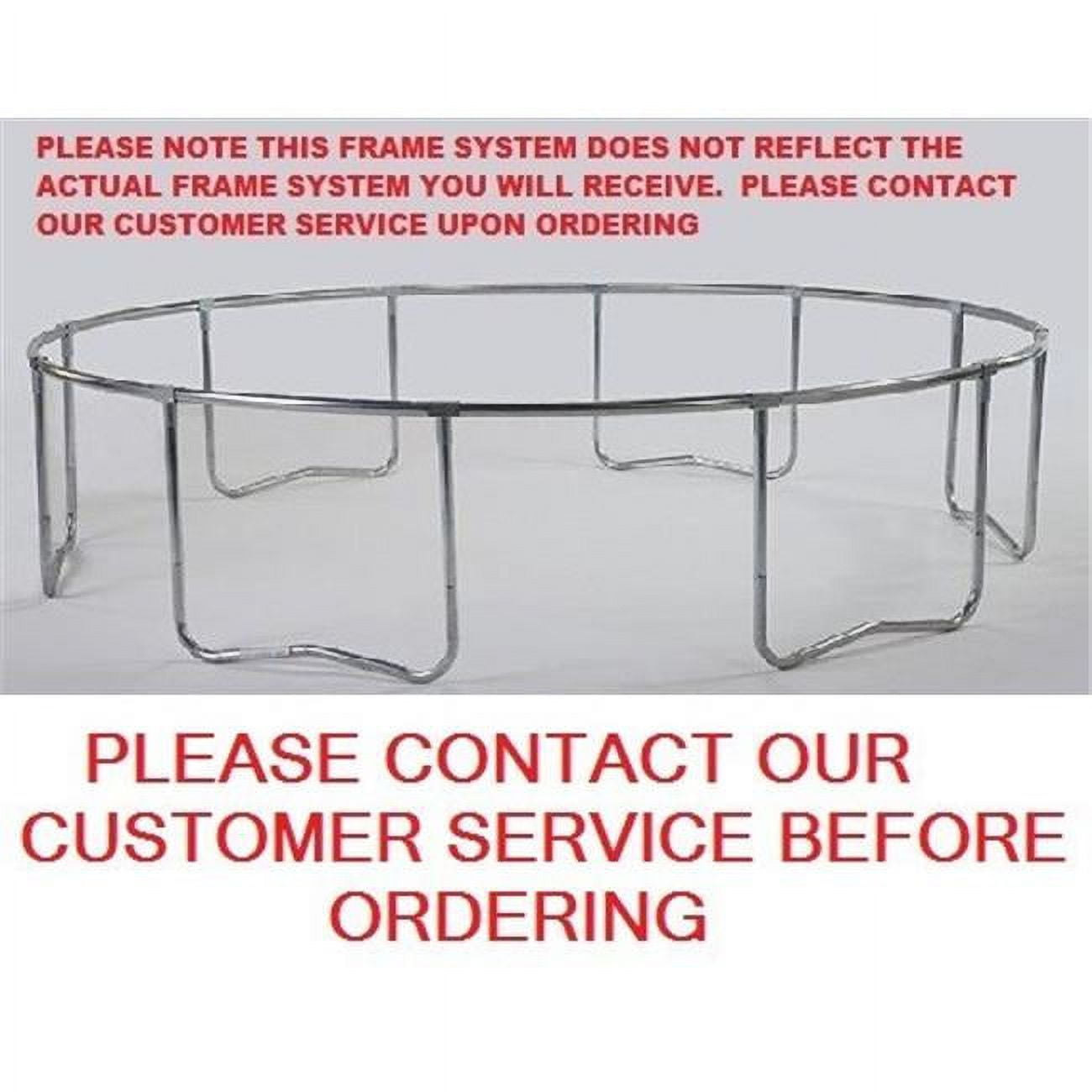 Bazoongi FRMBZ1509T 15 ft. Trampoline Frame for 96 Spring Holes Model