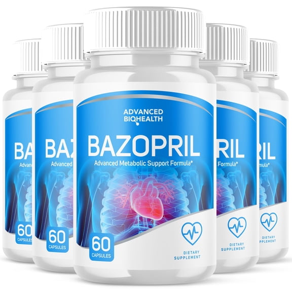 Bazopril Blood Support Pills Advanced Formula Vitamin Supplement 300 Capsules