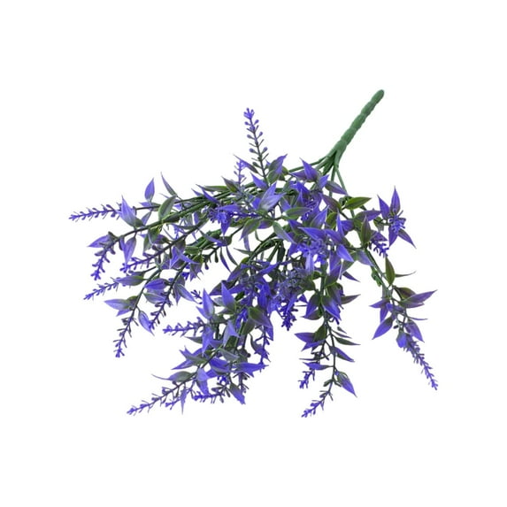 Bazyrey Artificial Heather Flower Bouquet Realistic Faux Floral Arrangement for Home Decor, Weddings, and Events,12pc,Purple,Halloween Christmas Party Decorations